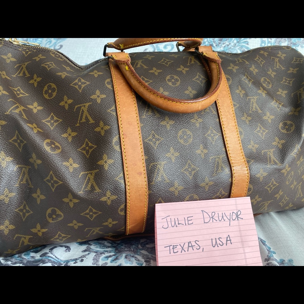 Louis Vuitton CarryAll 50 with Bandolier Strap